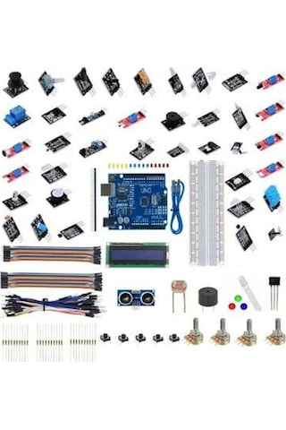 Arduino 161 Parça Uno R3 Robotik Kodlama Uygulamaları Mega Başlangıç Proje Eğitim Seti