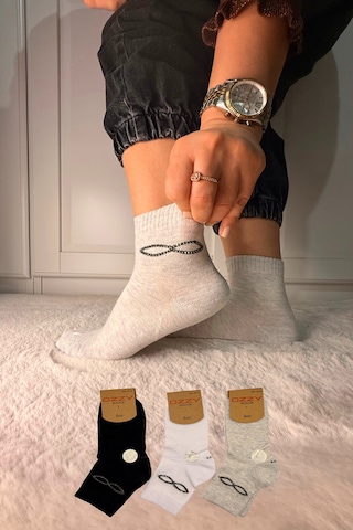 Ozzy Socks 3 Çift Kadın Taş Detaylı Dikişsiz & Takviyeli Patik Çorap Bordo