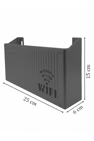 Wifi Saklama Toplama Kutusu Duvara Asılabilir Pleksi Sigorta Kutusu Siyah