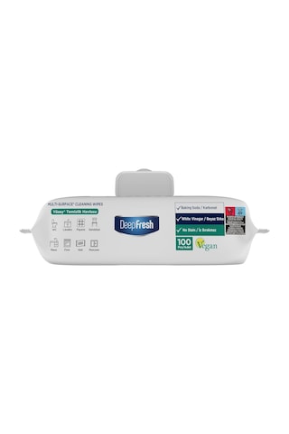 Deep Fresh Yüzey Temizlik Havlusu 100 Lü Beyaz Sabun Kokulu X 3 Adet Beyaz