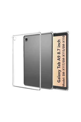 Samsung Galaxy Tab A9 8.7" Sm-x117/sm-x115/sm-x110 Uyumlu Arka Şeffaf Kılıf, Ultra İnce Silikon Ve Darbeye Dayanıklıdır
