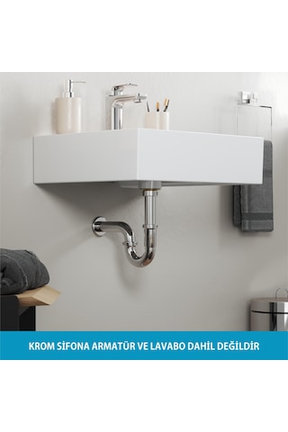Aqua Bagno Basic Metal Sifon-süzgeç Dahil -parlak Krom - 32 Mm Çıkış Ucu
