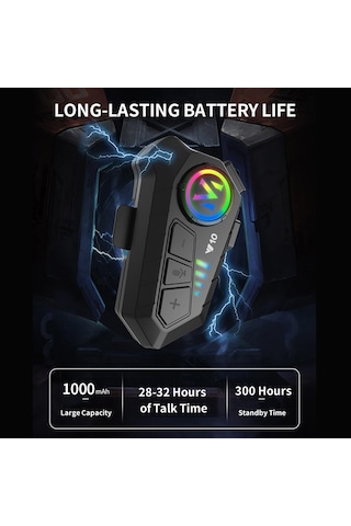 Motosiklet Kaskı İçin Bluetooth Kulaklık, Kablosuz Suya Dayanıklı Eller Serbest Çözüm