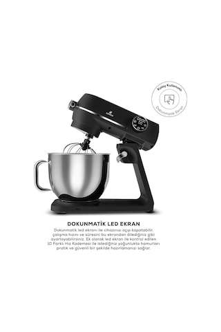 Karaca Multichef Artisan Digital Ekran 1800 W 7 L Döküm Stand Mikser