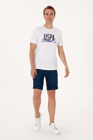 U.S. Polo Assn. Erkek Mavi Jean Şort 50306058-DN0030