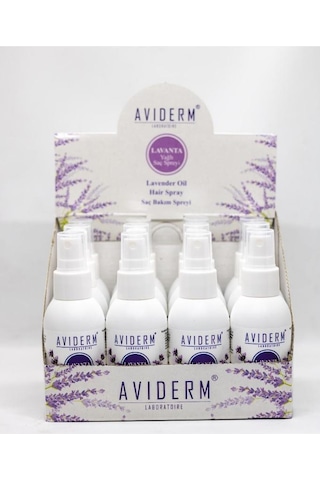 Aviderm Bit Kovucu Lavanta Yağlı Saç Spereyi 100 Ml 12 Li Stand