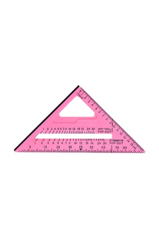 Suntek Tadilat Projeleri Için Marangozluk Üçgen Cetveli Pembe