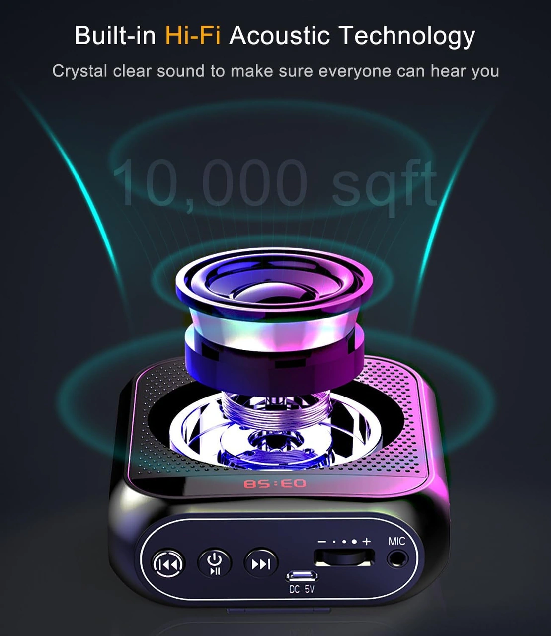 Lemestar Norbix S17 Siyah Arı Mikrofonlu Hoparlör - Kablolu Kulaklık, Askı Ve Şarj Kablosu İçerir