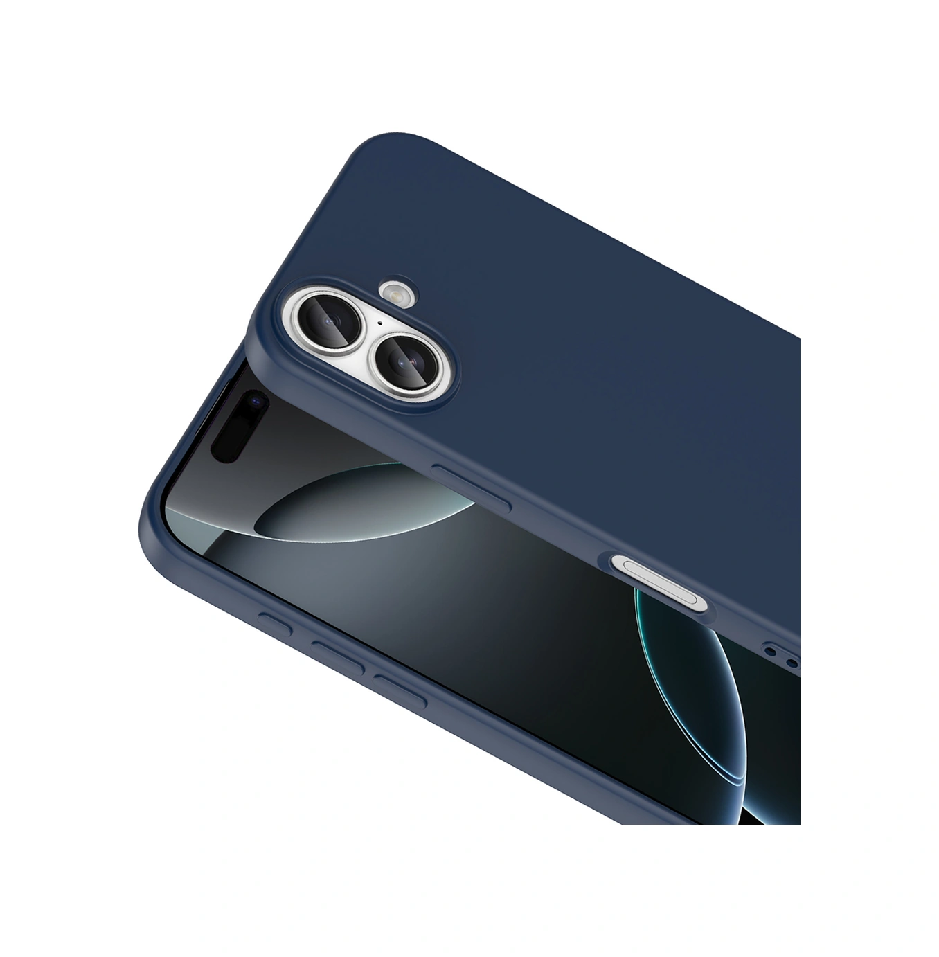 Apple Uyumlu iPhone 17 Kılıf Lansman İçi Kadife Kamera Korumalı Mara Silikon Kılıf-lacivert Lacivert