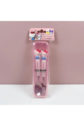 Dianziye Küçükler İçin Taşınabilir Çizgi Film Desenli Çelik Kaşık-çatal Seti, Öğrencilere Uygun, Dayanıklı Ve Pratik Yemek Takımı Hl-015kt Diğer