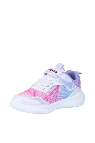 Zacoz Kız Çocuk Renk Detaylı Günlük Spor Sneaker Ayakkabı Beyaz