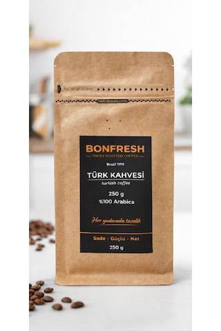 Bonfresh Türk Kahvesi 250g %100 Arabica İnce Öğütülmüş