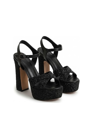 Ayakkabı Fuarı Elit Fls053-451c Kadın Platform Ayakkabı Siyah