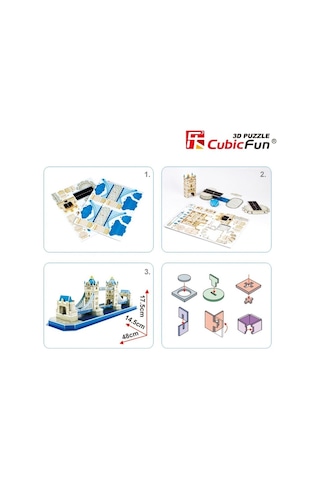 C238H Cubic Fun Tower Bridge Ingiltere 3 Boyutlu Puzzle
