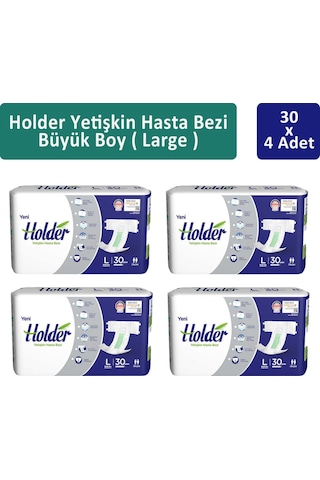 Holder Yetişkin Hasta Bezi Büyük Boy L 4 x 30'lu
