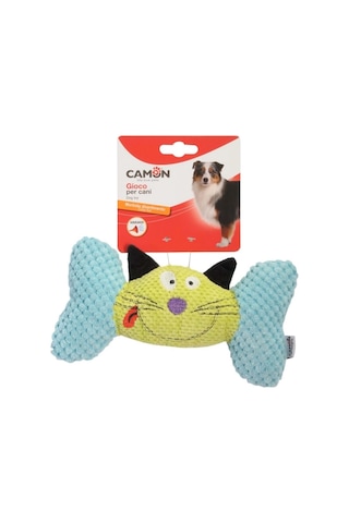 Camon Gıcırtılı Ve İki Kemik Şeklinde Sevimli Peluş Köpek Oyuncağı 20 Cm