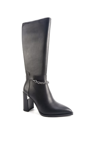Nine West Flor 4pr Siyah Kadın Topuklu Çizme 000000000101701973 000000000101701973 Siyah