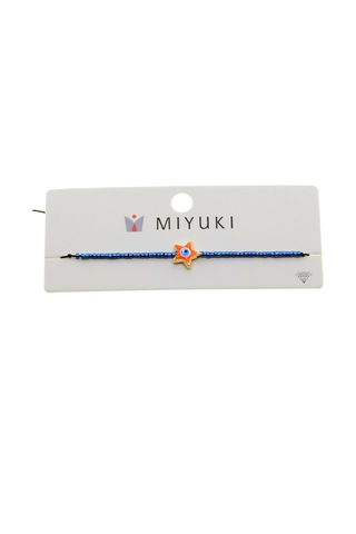 Altın Renk Yıldız Turuncu Mineli Model Miyuki Bileklik - 2952