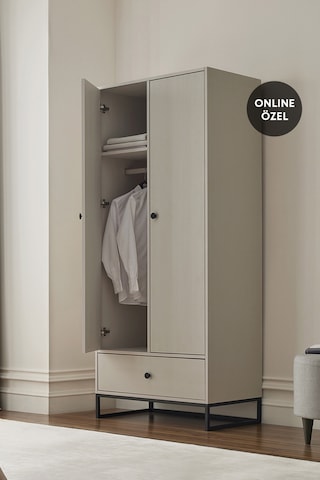 Enza Home Kalinsta 2 Kapaklı Gardırop - Beyaz