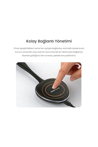 Veggieg 4k 30hz Kablosuz Hdmı Vga Görüntü Ve Ses Aktarıcı Wireless Ekran Yansıtma Adaptörü Verici Alıcı Set