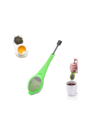 Sones Çay Süzgeci Tekrar Kullanılabilir Çay Demleyici Dahili Piston Taşınabilir Gıda Sınıfı Plastik Çay Ve Kahve Süzgeci