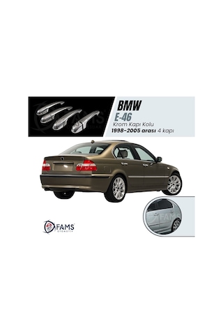 Bmw 3 Seri E46 Krom Kapı Kolu 4 Kapı 1998-2001 P. Çelik