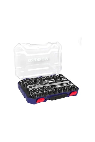 Workpro Wp202525 30 Parça 1/2 Cr-v Metrik/inç Profesyonel Lokma Takımı Fr Wp202525