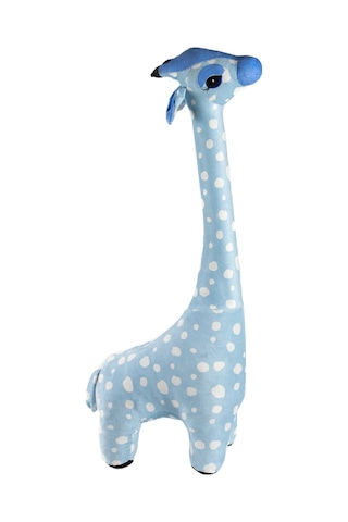 Oyuncak Zürafa Pelüş Sevimli Şaşkın Zürafa Turkuaz Dev Boy 100 Cm