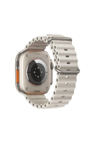 Ally Apple, Uyumlu Watch 7-8 45mm 6-5-4 44mm Watch Ultra 49mm Marine Silikon Kayış Kordon 3-2-1 42mm- 5775