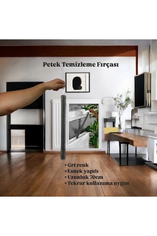 Kalorifer Peteği Temizleme Fırçası Petek Arası Radyatör Temizleme