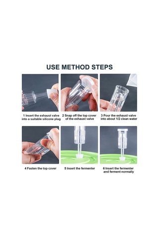 Fermantasyon İçin Srıwen Hava Kilitleri, Silikon Grommetli Fermantasyon Hava Kilidi, Muhafaza, Bira Yapımı,, Lahana Turşusu İçin