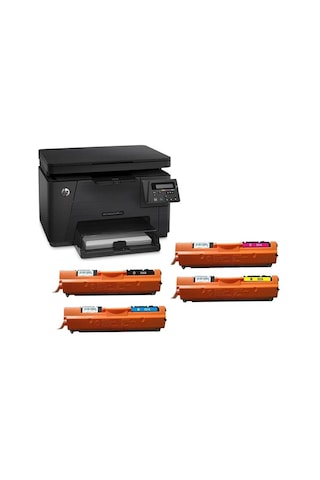 Hp 130A|Cf350A|Cf351A|Cf352A|Cf353A Hp M177 Uyumlu Toner Seti