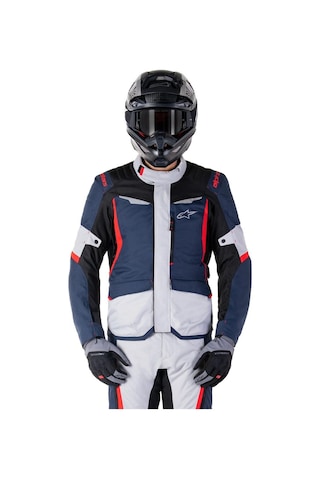 Alpinestars St-1 Wp Korumalı Motosiklet Montu Mavi Gri Siyah Kırmızı
