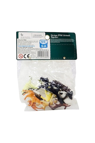 12 Parça Vahşi Hayvanlar Seti İle Evde Safari Zamanı Hayvan