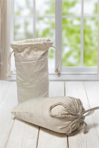 Organik Pamuklu Bez Tarhana Torbası Bej