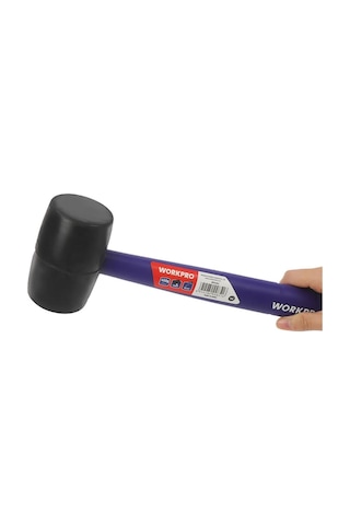 Workpro Wp241041 57mm 450gr Pvc Pp Saplı Siyah Kauçuk Tokmak Fr Wp241041