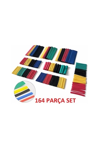 164 Parça Set Isıyla Daralan Makaron Kablo Koruyucu Kılıf 5332
