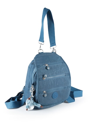 Küçük Boy Krinkıl Günlük Çok Gözlü El Omuz Sırt Çanta Mavi 13-5a Mavi