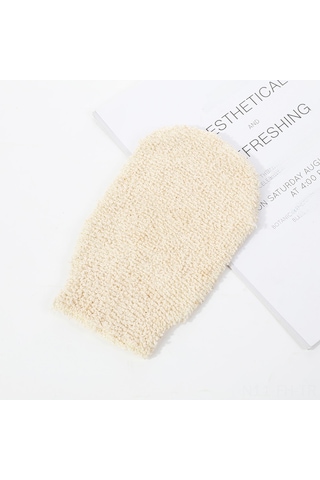 Folinda Büyük Boy 22x11cm İki Yönlü Kaba Kuru Cilt Temizleyici, Kalın Ve Dayanıklı, Köpük Oluşturucu, Vücut Peelingi Ve Gövde Aşınması İçin Sarı Keten Banyo Eldiveni - Toptan Satış Diğer