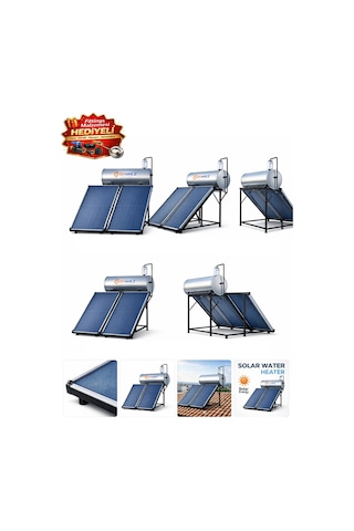 Solar Çift Panelli Güneş Enerjisi Su Isıtma Sistemi Kapalı Devre Basınçlı