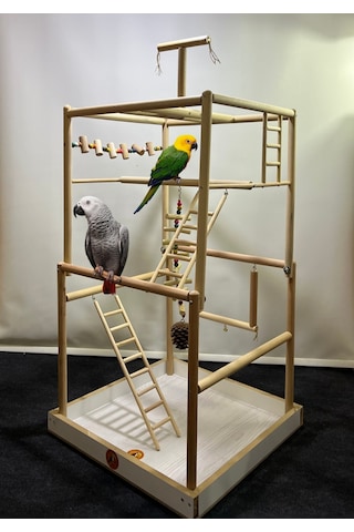 Paks Pet Büyük Boy Papağan Oyun Alanı 55 x 55 x 110 CM