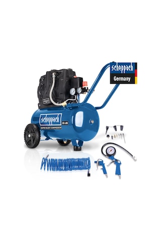 Scheppach HC25SI 1100W 8Bar 24 L Sessiz Kompresör - 5906140901