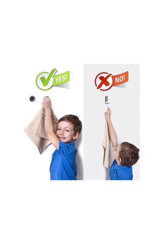 Fosenze Abs Materyal Yumuşak Silikon Pençeli Duvar Takımı 8 Adet, Ev Ve Mutfak İçin Kuru Havlu Tutucu, Kayma Engellli, Kolay Kurulum Yapıştırmalı/delikli Diğer