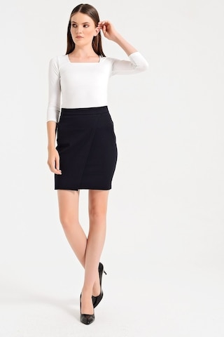 Yüksek Bel Anvelop Etek -