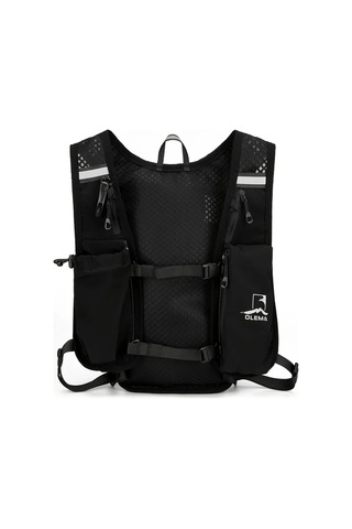 Willowhaven 1pc Olema Grey Spor Sırt Çantası Nefes Alabilir Nylon Ayarlanabilir Askı Katlanabilir Hafif Altın