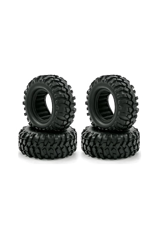 Samdoo 1/10 Rc Araçlar İçin 4 Adet Kauçuk Lastik - Trx4, Scx10, 90046, 90047, Cc01 Uyumlu - Dış Çap 96mm Genişlik 40mm