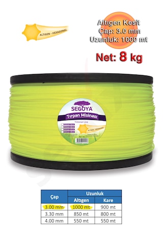 Tırpan Misinası 3 Mm Altıgen