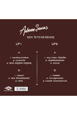 Adnan Şenses - Sen İstemesende 2 Plak