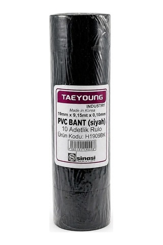 5 Adet Taeyoung İzolasyon Bant 19mm Geniş Elektrik İzole Bant Made İn Korea