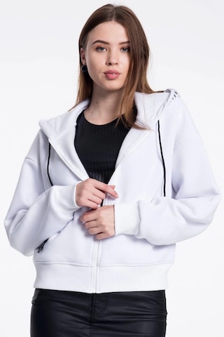 Caya Beyaz Kadın Sweatshirt Beyaz